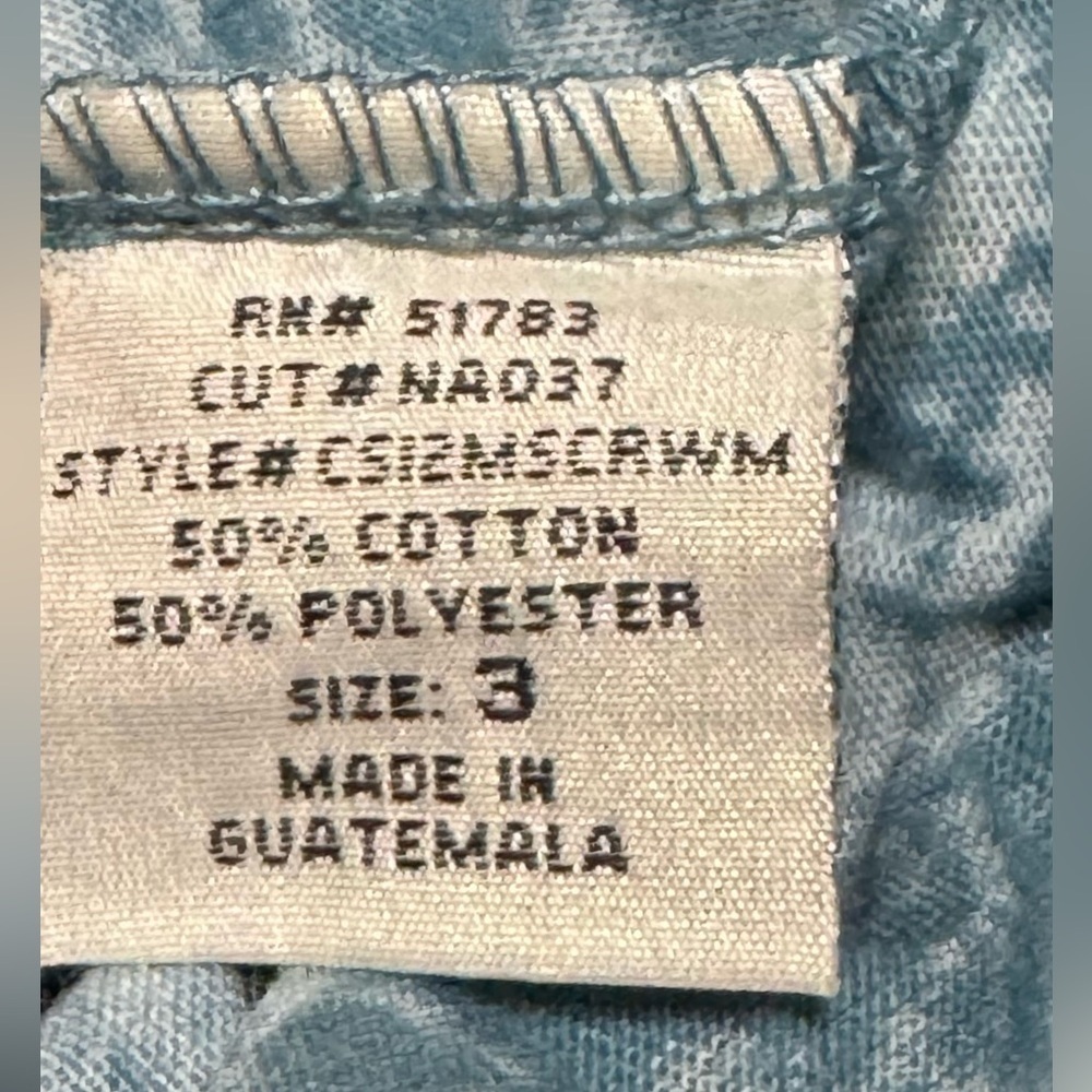 Maurice’s Plus Blue Patterned Graphic Cotton Polyester Top Women’s Size 3 - Picture 4 of 12